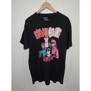 YuYu Hakusho Anime Manga T-shirt Tee Black Size XL Short Sleeve